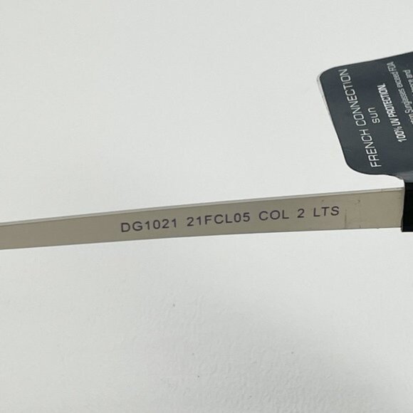 French Connection Sunglasses Black White Marbled